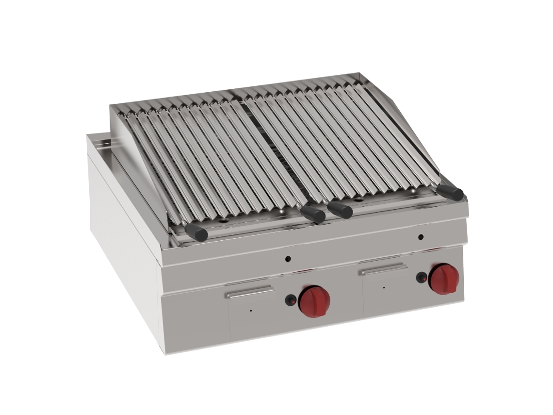 Barbacoa de gas de encimera 700x600x280 mm 13,8 kW 30230311 Eurast
