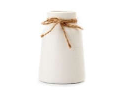 Jarrones De Cerámica Blanca - Pequeños Jarrones Decorativos Para Estantes E Interiores