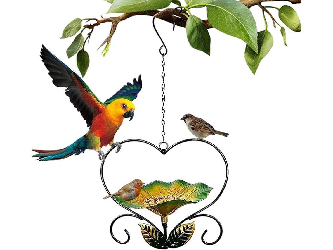 Comedero Colgante Para Pájaros De Exterior, Bebedero Para Pájaros/insectos, Decoración Para Patio Exterior (verde) Czhhmart