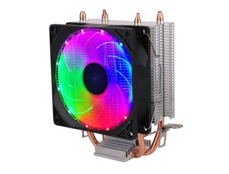 Cooler SLOWMOOSE CPU de Enfriamiento con 3 Pinos para Intel Quiet Ventilador Radiador (Lámpada Multicolor)