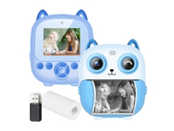 Cámara instantánea para niños con impresora, mini cámara digital de juguete para niñas y niños.