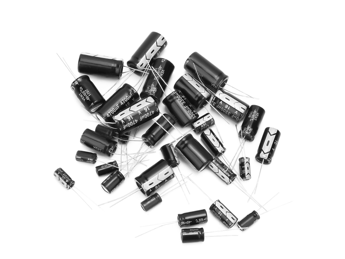 Kit De Condensadores Electrolíticos 16v 10uf A 4700uf, 110 Piezas, Asortimiento De Condensadores Electrolíticos