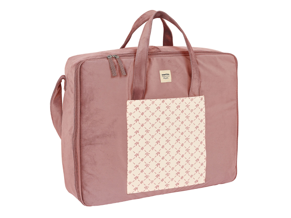 Maleta SAFTA marsala bebés cor de rosa (50 x 40 x 14 cm)