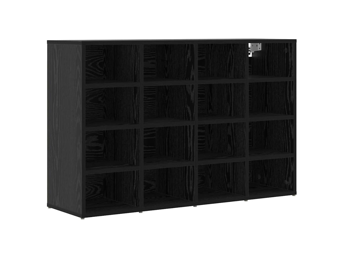 Maison Exclusive - Armario Zapatero Con Estante Roble Negro 103 X 30 X 67 Cm
