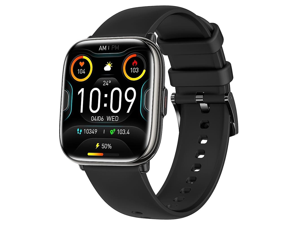 Reloj inteligente HD12 con pantalla AMOLED de 1,75 pulgadas, llamadas Bluetooth y Bluetooth para bicicleta eléctrica Ly rosa