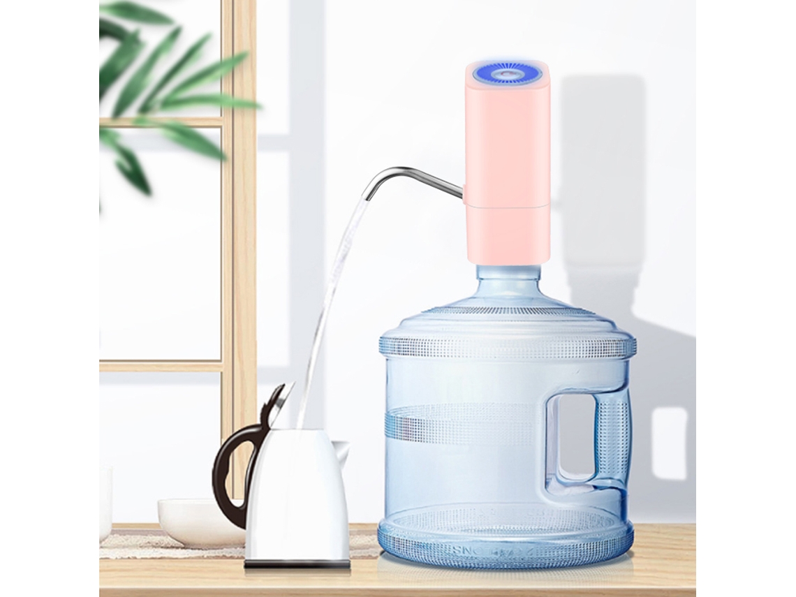 Bomba Dispensadora De Agua Eléctrica Para Botellas De 5 Galones Con Carga Usb, Batería Recargable Y Bajo Nivel De Ruido.