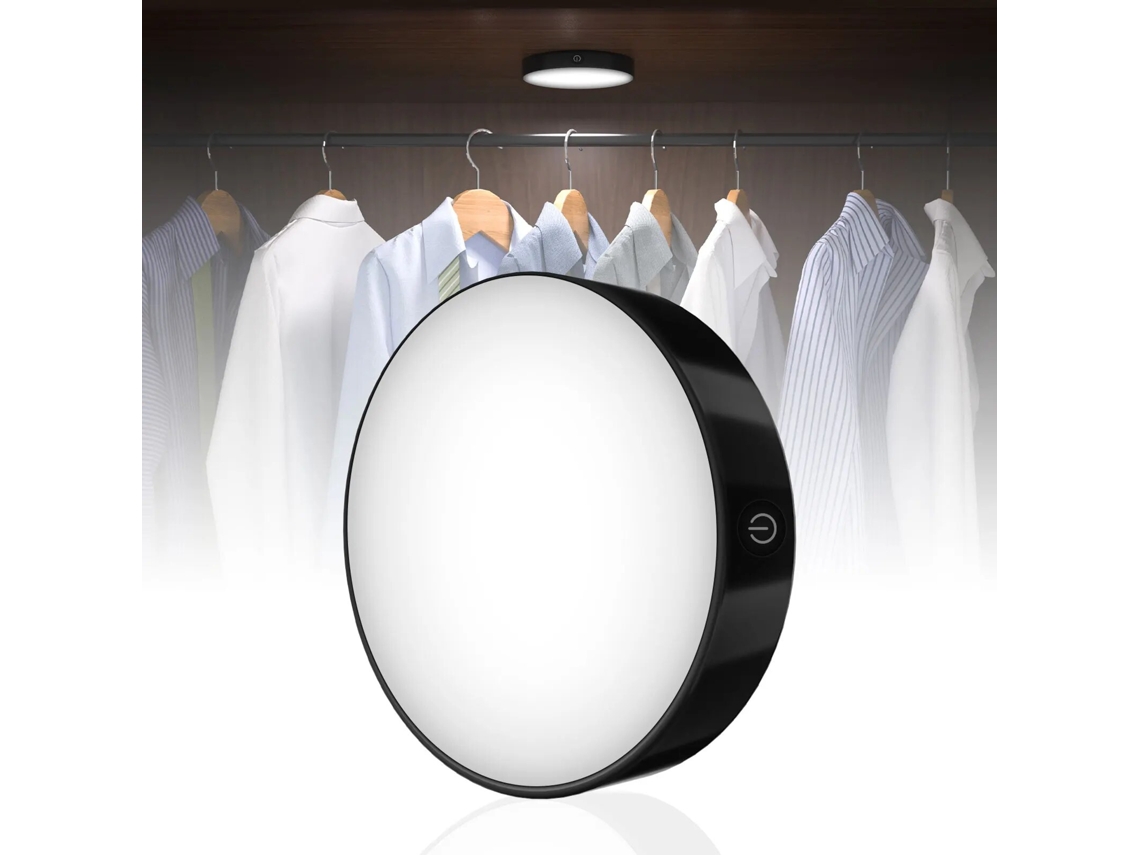 (1 Pieza) Luz Nocturna Led Recargable Y Ajustable Con Batería Incorporada De 1000 Mah, Portátil.