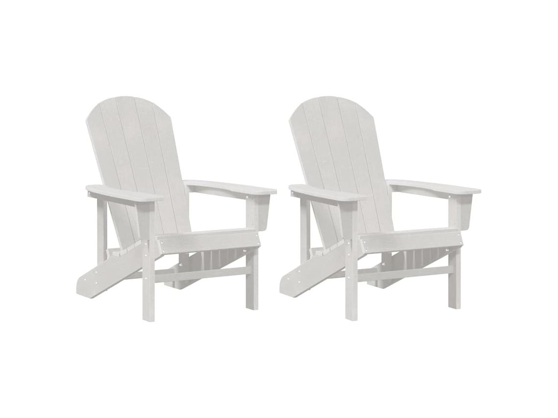 Maison Exclusive - Silla De Jardín 2 Pcs 82 X 74 X 92 Cm Polietileno