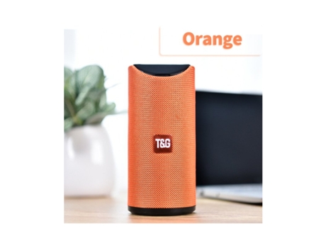 Altavoz Bluetooth Mini altavoz inalámbrico portátil al aire libre 3D 10W Estéreo Surround Music Support Fm TF Card Bass Orange