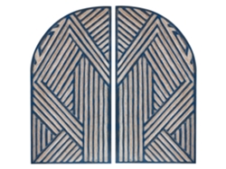 Decoración de pared BELIANI Ogan de MDF Azul 40x2x80