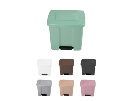 Cubo de Basura para el Reciclaje – Basurero Com Pedal 35L Com 2 Compartimentos Verde 35L