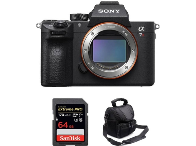 Kit Cámara SONY Alpha 7R III + SanDisk 64 GB + Bolsa (Full-Frame)
