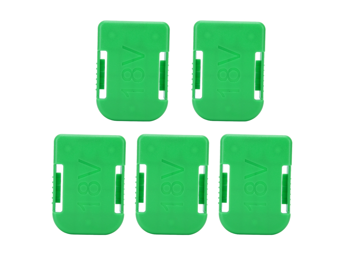 Piezas De Soportes De Batería De Doble Uso De 18 V Para Herramientas Makita Bosch (verde)