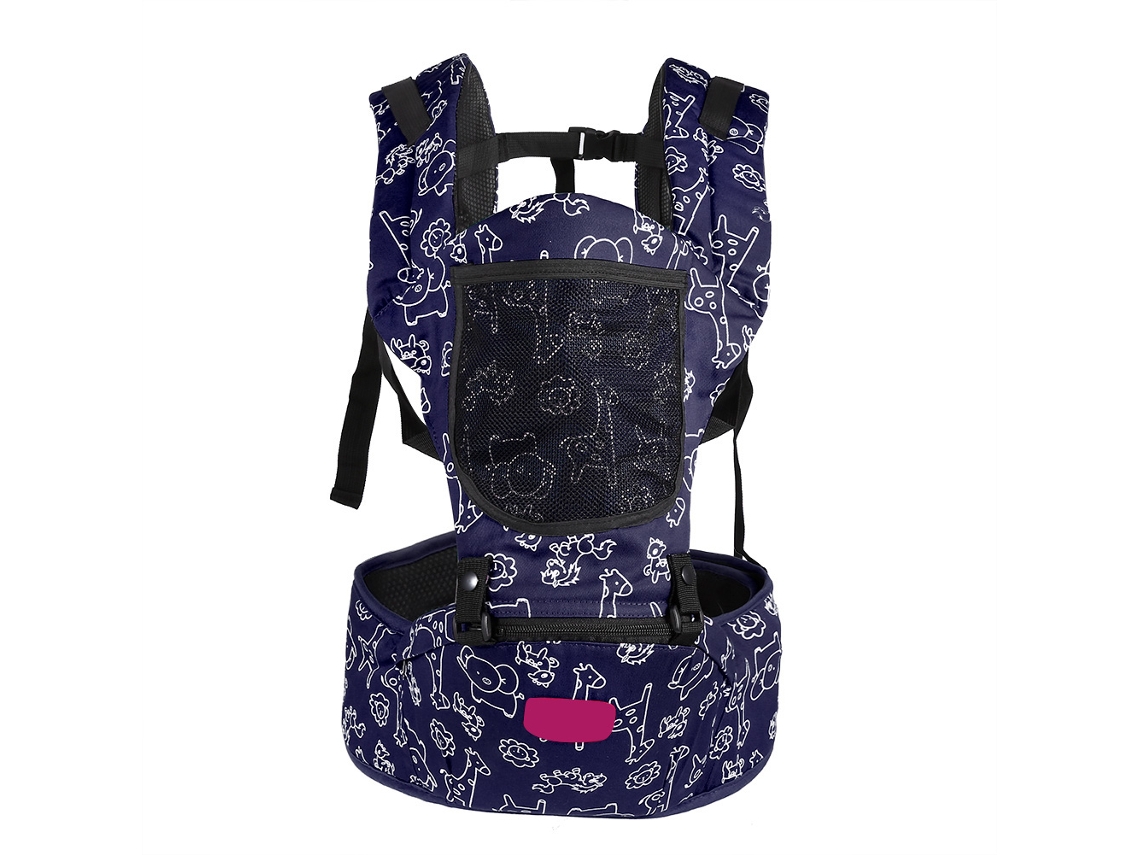 Portabebés Para Recién Nacidos Con Asiento Ajustable Y Transpirable Para Las Nalgas (azul)
