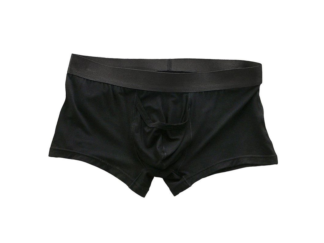 Calzoncillos Bóxer Para Hombre Con Cintura Elástica Media Y Diseño En U Convexa En Un Sencillo Color Patchwork.