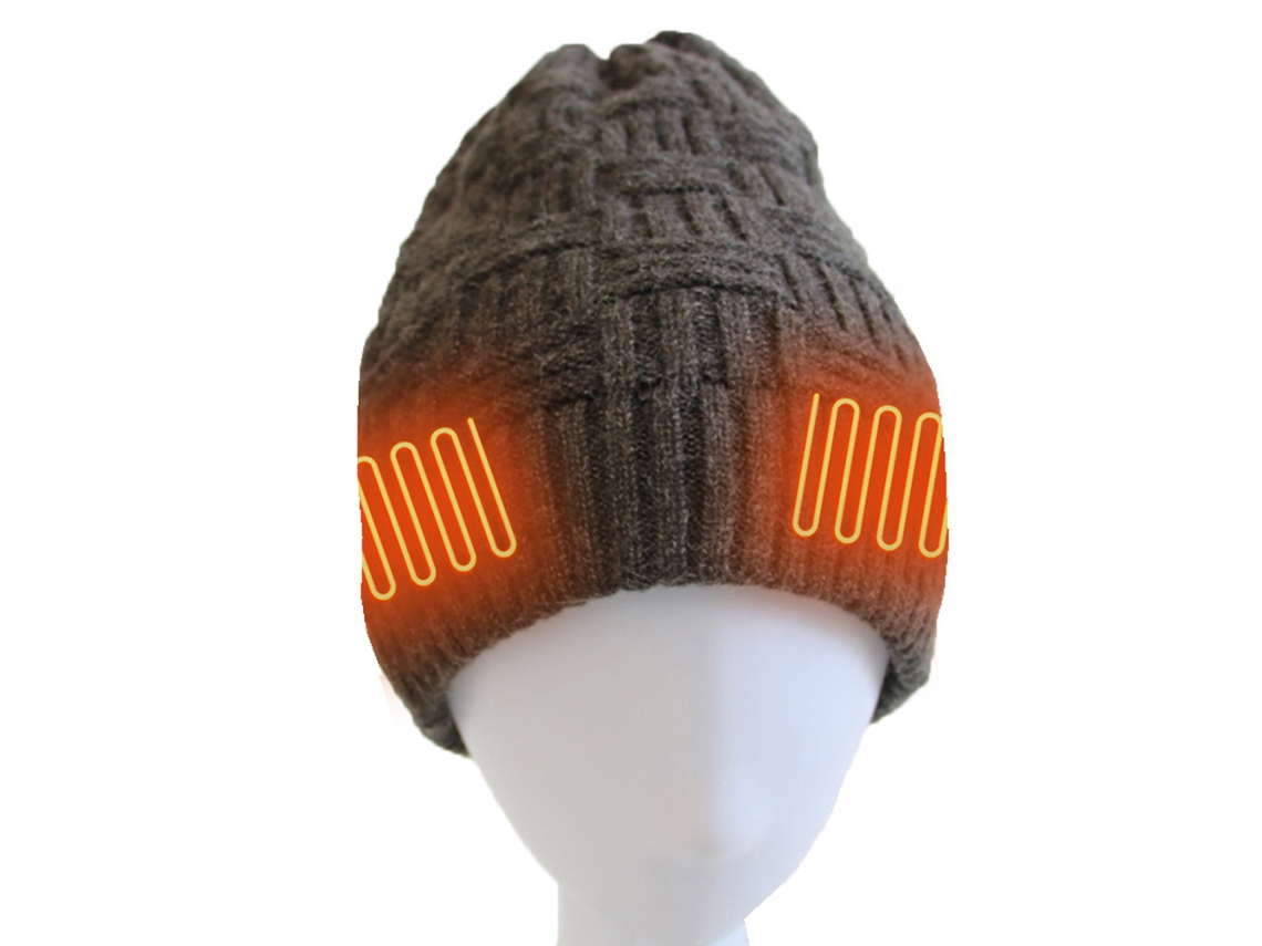 2026-gorro Tejido Caliente Recargable Con Batería Para Invierno, Calor Térmico Y Cálido
