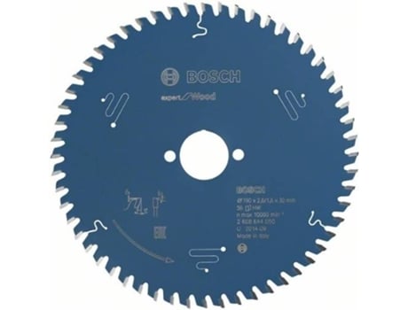 Hoja de Sierra Circular BOSCH Expert para Madera 190 X 30 X 2,6 Mm, 56