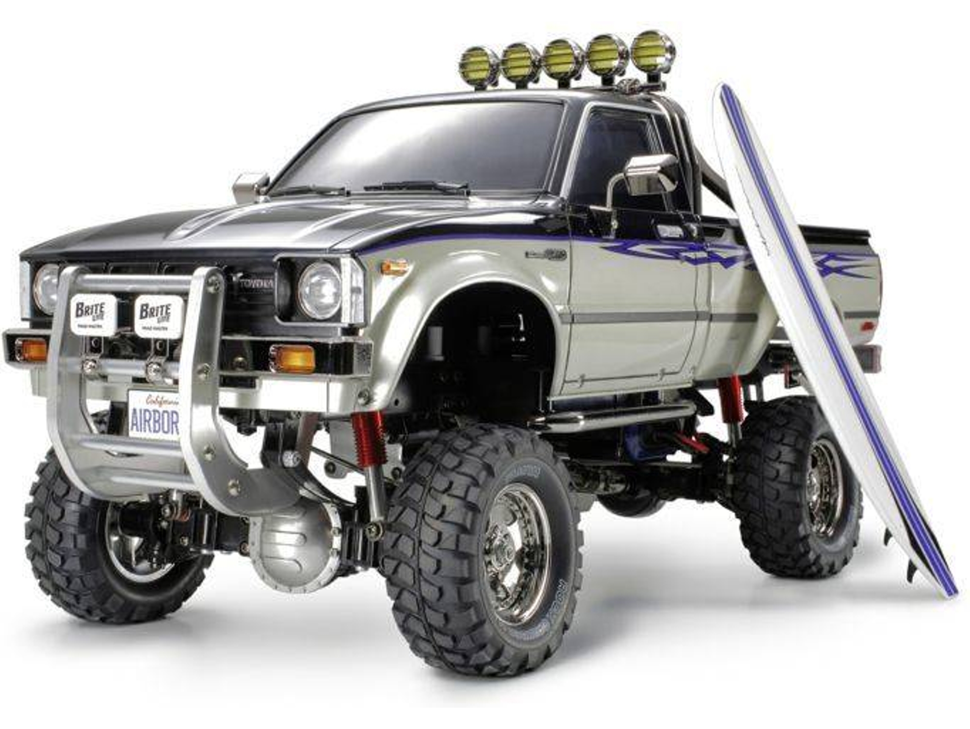 Coche Teledirigido TAMIYA Toyota Hilux High Lift (Negro)