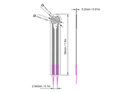 2026horizon-sensor De Presión De Película Delgada 2g~1.5kg Resistor Sensible A Fuerza Alta Sensibilidad Para Medida Industrial