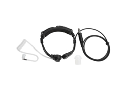 Micrófono De Vibración De Garganta Con Auriculares Telescópicos Para Radio Walkie-talkie.