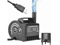 Bomba De Agua Sumergible De 5 V Con 8 Niveles Ajustables, 600 L/h, Mini Portátil Para Acuario/fuente De Peces.