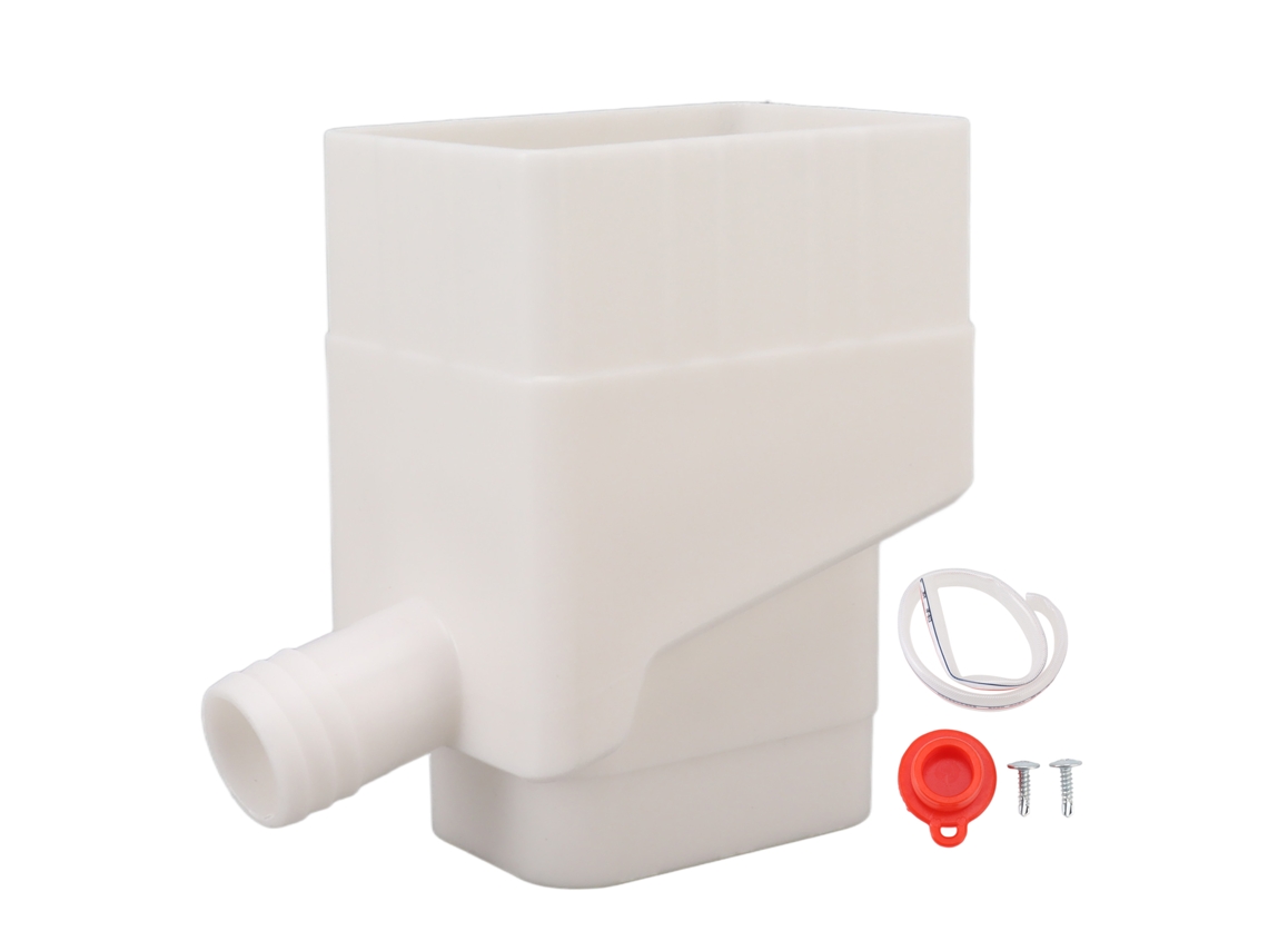 Kit desviador de goteo para jardín resistente a los rayos UV, blanco