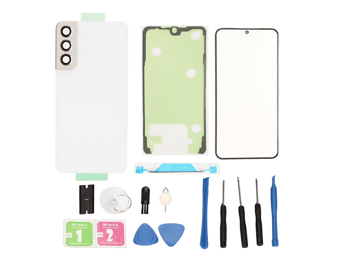Conjunto De Cubierta De Cristal Trasero Para S22 Con Kit De Reparación Profesional, Fácil Instalación, Blanco