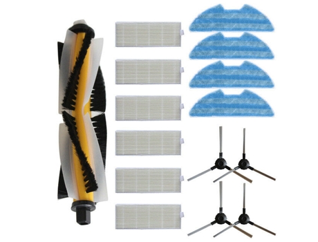 Cepillos laterales, cepillo de filtro, trapos para piezas de herramientas de barredora Proscenic 811Gb