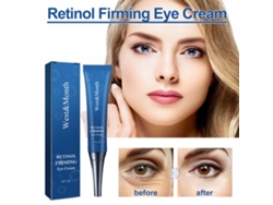 Crema para el contorno de ojos con retinol: reafirmante, repara ojeras y bolsas, hidratante, antiedad, 15 g.
