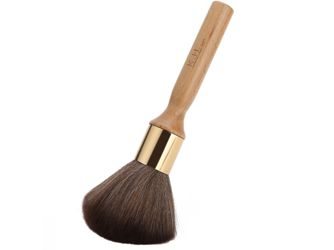 Pincel De Limpeza De Cabelo Para Pescoço E Rosto Profissional Barbearia Salão Madeira Cabelereiro