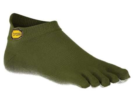 Calcetines para Hombre VIBRAM FIVEFINGERS Athletic No-show Verde para Montaña (EU 46)