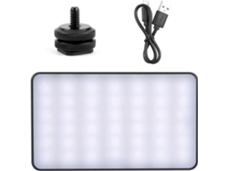 Luz De Vídeo Led Portátil Recargable Para Cámara Y Transmisión En Directo