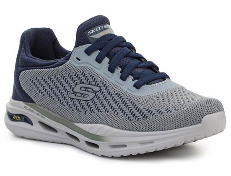 Zapatillas Deportivas SKECHERS Arch Fit Orvan Trayver Hombre (Gris, Blanco, Azul - Tela - 45)