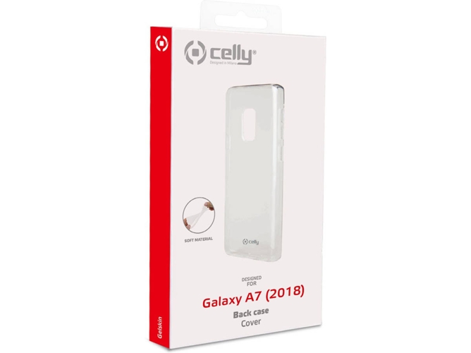 Carcasa Samsung Galaxy A7 2018 CELLY Gelskin Transparente