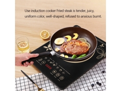 Placa De Cocina Portátil De 2200 W Con Panel Microcristalino Y Pantalla Táctil Inteligente.