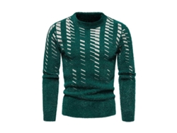 2026-jersey De Punto Para Hombre Manga Larga Cuello Redondo Slim Fit Casual Suéter De Invierno