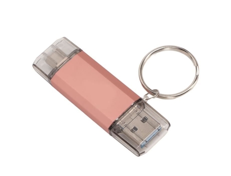 Unidad Flash USB 3.0 con Llavero de Metal Resistente al Agua de Alta Velocidad 3.0 Tipo C Micro USB 3 en 1 128 GB HURRISE