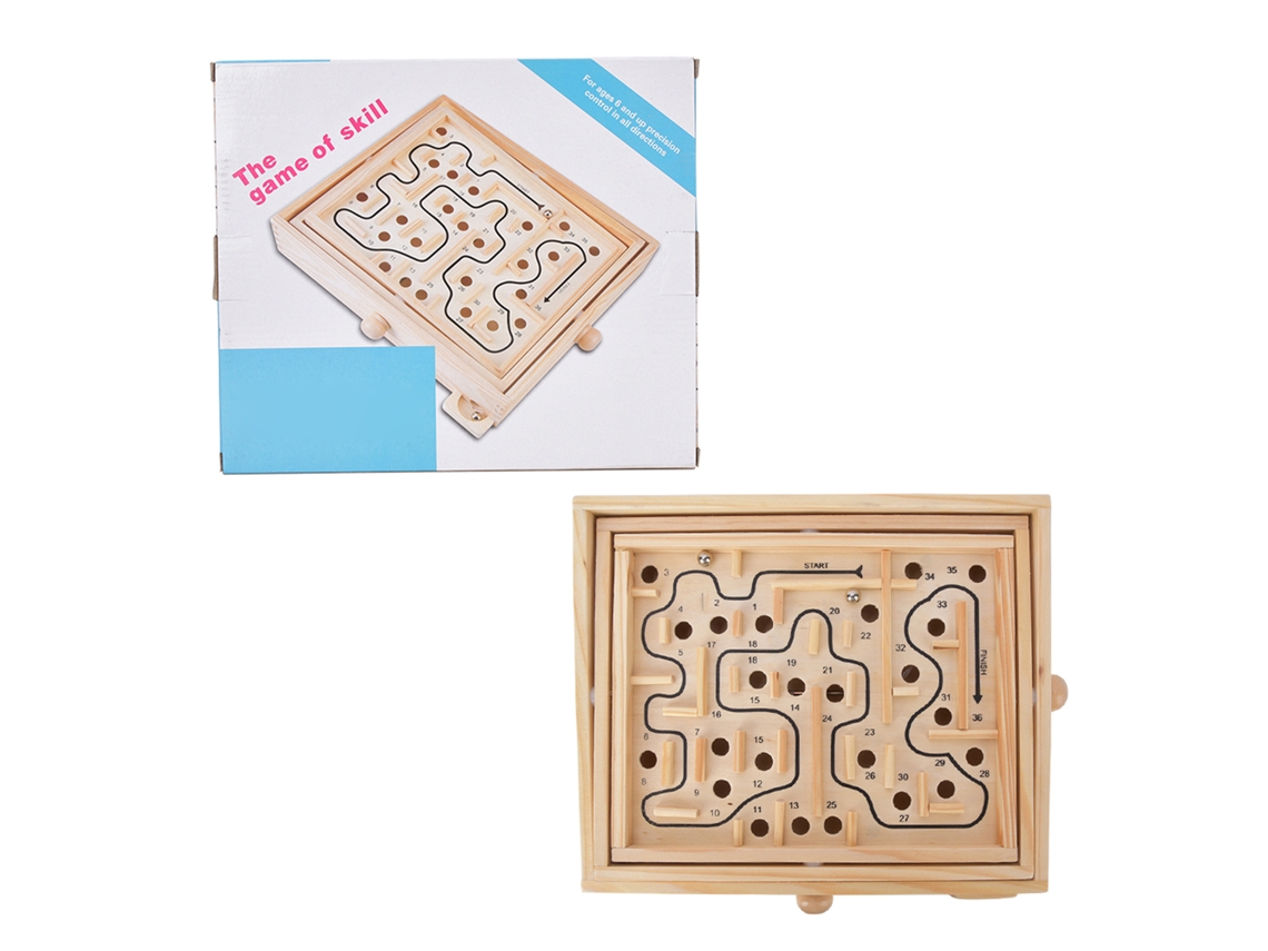 -juego De Tablero Laberinto De Madera Educativo Para Niños Adulto Entrenamiento Cerebral Juguete Educativo
