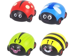 Brinquedos para Crianças de 1 2 3 4 Anos Playset Veículos Movidos a Fricção Carro Frente e Trás Meninos Men