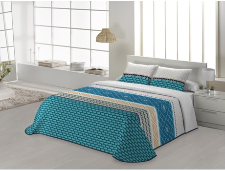 Colcha JVR Cancun (Poliéster - Azul - 270 cm)
