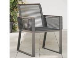 Sillas de jardín DKD Home Decor de 4 piezas en mimbre sintético negro