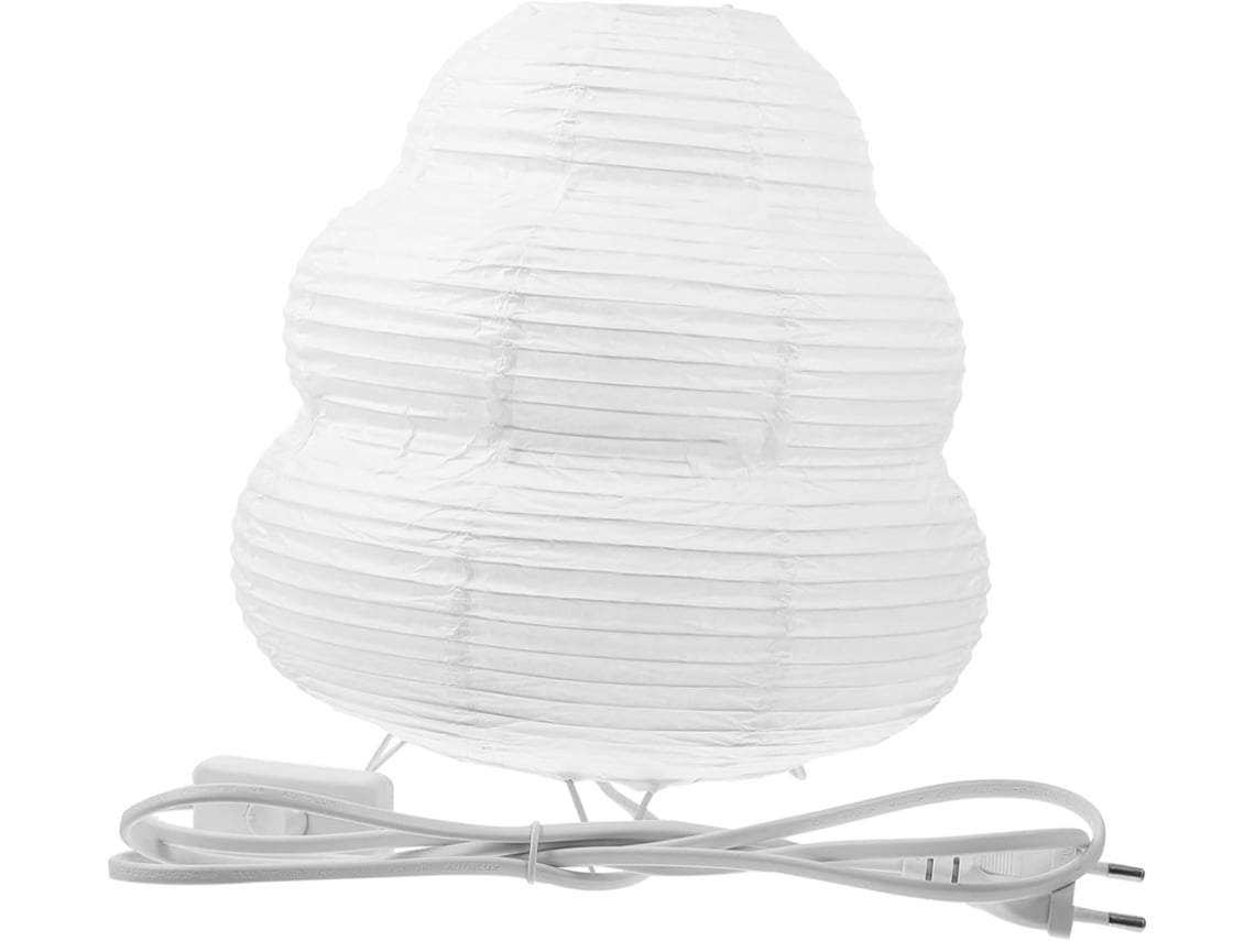 Elegante Lámpara De Mesa De Papel Suave E14