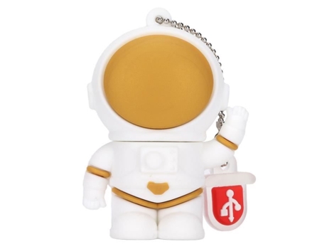 HURRISE USB Stick Flash Drive Velocidad Rápida 16GB 32GB 64GB 128GB Interfaz de Computadora Interna USB 2.0 Astronauta-Saludo 16GB