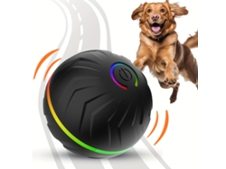 Juguetes Interactivos Para Animales Pelota Que Rebota Automáticamente Carga Usb Adecuada Para Entretener A Gatos Y Pasear Perros Color Negro Cuich
