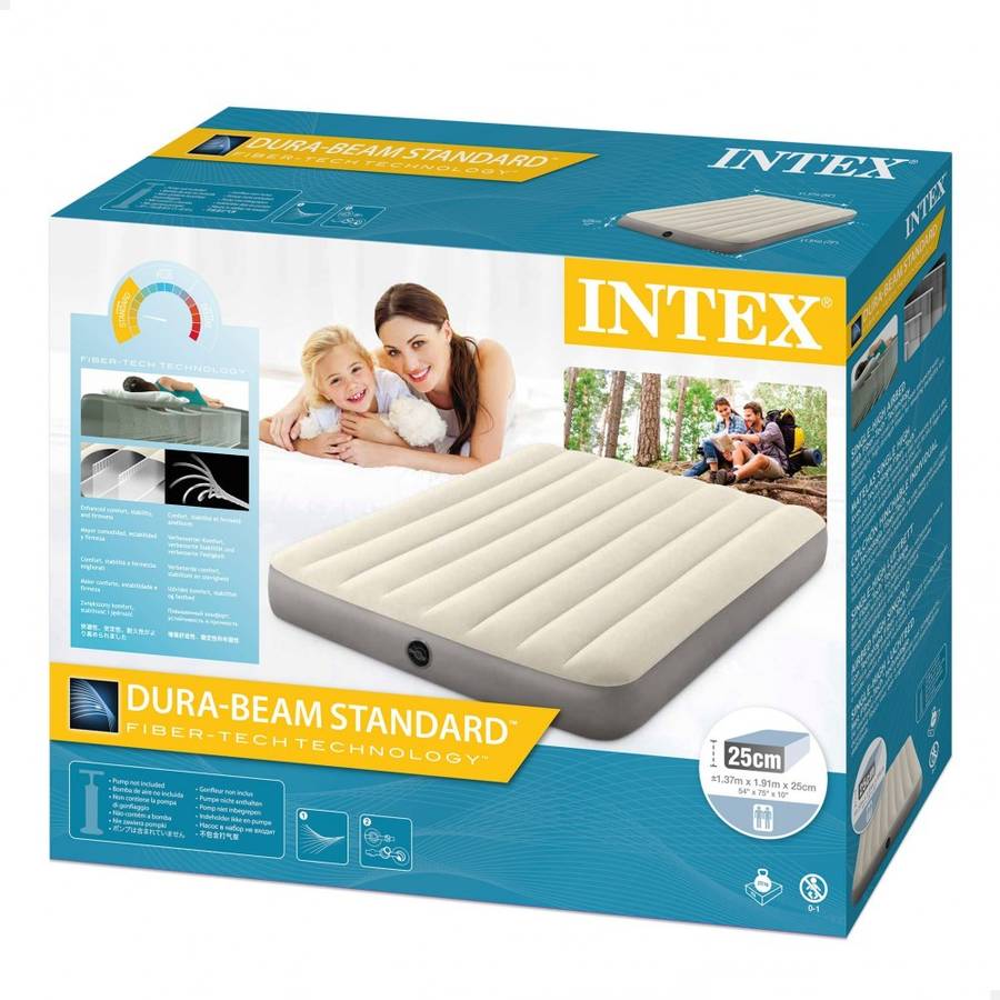 Colchón Hinchable INTEX Matrimonial (PVC - 137x191x25 cm)