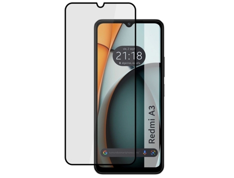 Protector de Pantalla Templado Completo Full para Xiaomi Redmi A3 TUMUNDOSMARTPHONE Vidrio Templado Negro