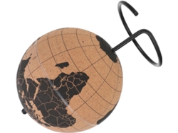 Globo Terrestre De Mesa Em Cortiça Preta, 15 Cm, Com Suporte Estável, Decoração Educativa Para Jovens