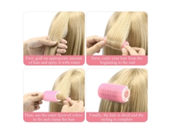 Rollos de Plástico para Flequillos, Ideales para Rizos Autoadhesivos