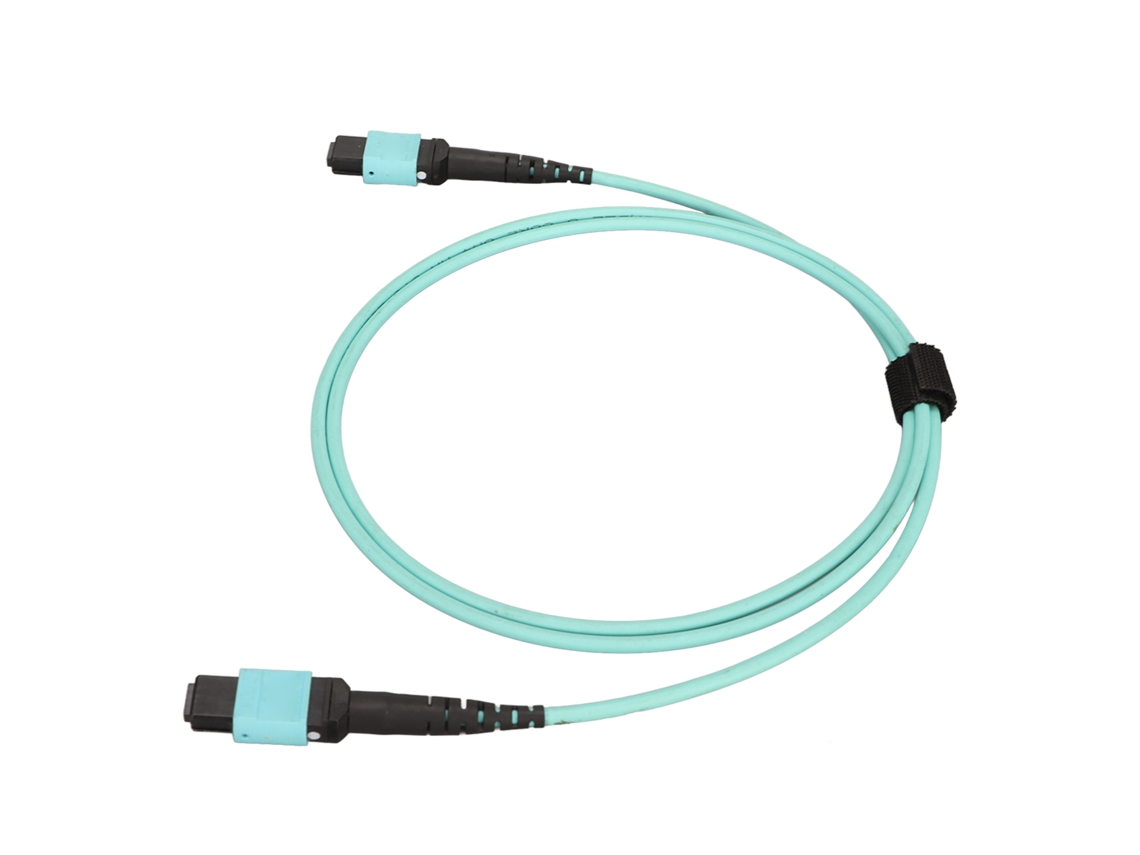 Cabo De Patch Fibra Óptica 1m Mpo Para Mpo 8 Núcleos Om3 Lszh Para Transceptores Sfp E Switches Ethernet
