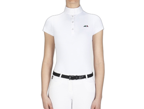 Polos para Mujer de Equitación EQUILINE (S - Blanco)